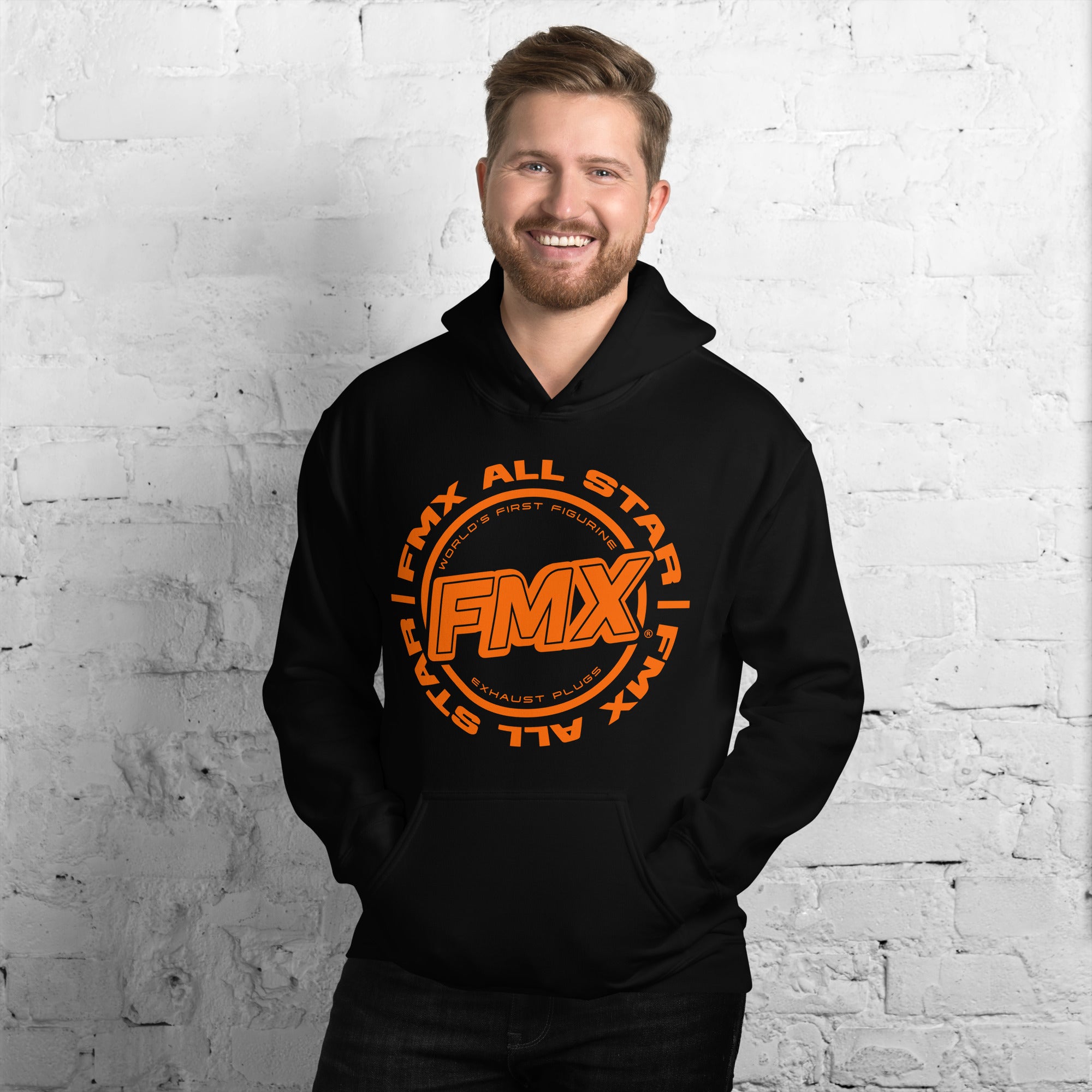 FMX All Star Original Men's Hoodie - Logo To Front